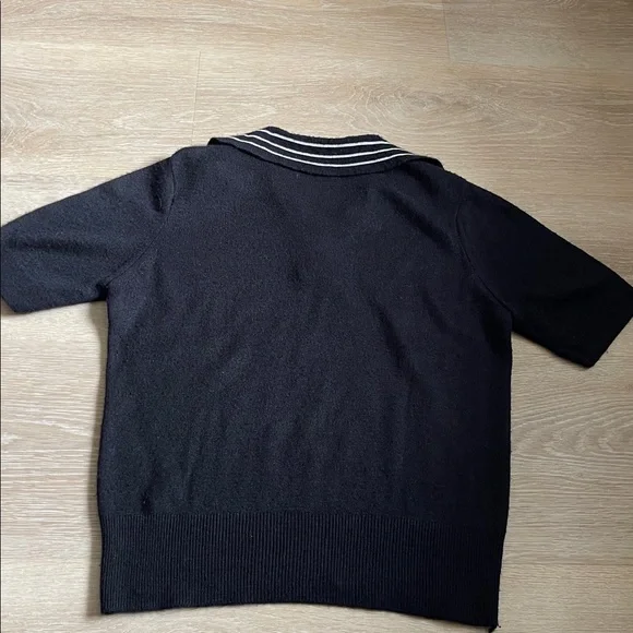 Vintage short sleeve sweater top - Picture 4 of 4